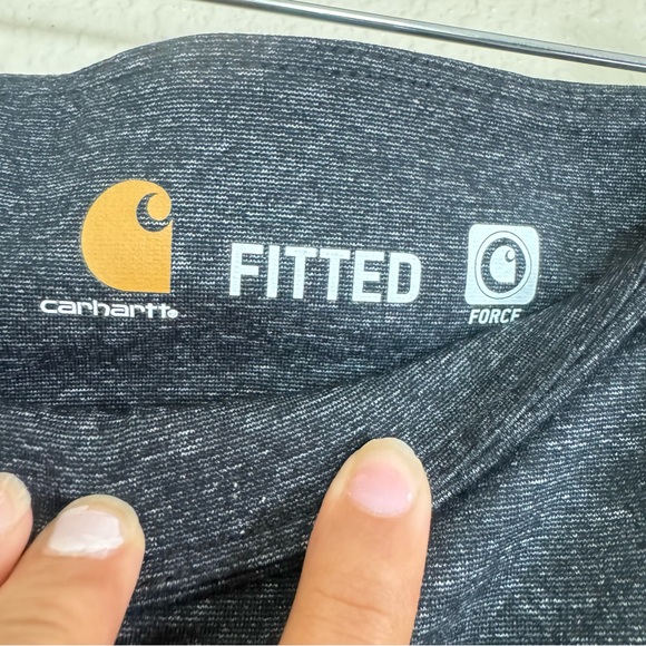 Carhartt Force Midweight Pocket Leggings in Navy Heather/ Navy - Picture 5 of 7